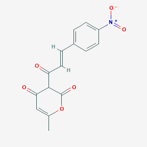 molecular formula C15H11NO6 B246409 6-methyl-3-[3-(4-nitrophenyl)acryloyl]-2H-pyran-2,4(3H)-dione 