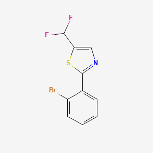 molecular formula C10H6BrF2NS B2464104 2-(2-Bromophenyl)-5-(difluoromethyl)-1,3-thiazole CAS No. 2248320-38-7