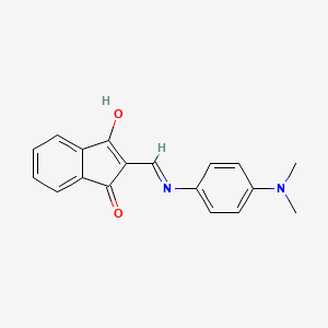 2-(((4-(Dimethylamino)phenyl)amino)methylene)indane-1,3-dione