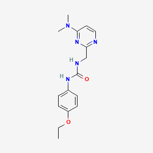 molecular formula C16H21N5O2 B2464111 1-((4-(Dimethylamino)pyrimidin-2-yl)methyl)-3-(4-ethoxyphenyl)urea CAS No. 1797978-50-7