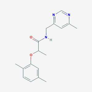 2-(2,5-dimethylphenoxy)-N-((6-methylpyrimidin-4-yl)methyl)propanamide