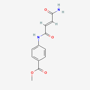 molecular formula C12H12N2O4 B2464123 (E)-methyl 4-(4-amino-4-oxobut-2-enamido)benzoate CAS No. 316125-36-7