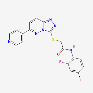 N-(2,4-difluorophenyl)-2-((6-(pyridin-4-yl)-[1,2,4]triazolo[4,3-b]pyridazin-3-yl)thio)acetamide