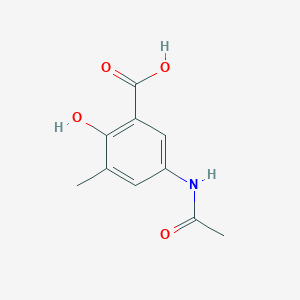 molecular formula C10H11NO4 B246414 5-(Acetylamino)-2-hydroxy-3-methylbenzoic acid 