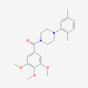 (4-(2,5-Dimethylphenyl)piperazin-1-yl)(3,4,5-trimethoxyphenyl)methanone