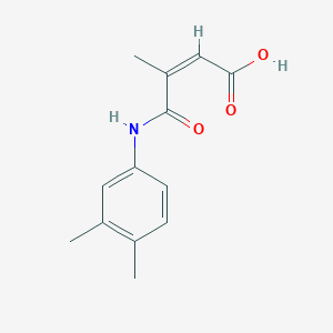 molecular formula C13H15NO3 B2464160 (Z)-4-((3,4-ジメチルフェニル)アミノ)-3-メチル-4-オキソブト-2-エン酸 CAS No. 683248-14-8