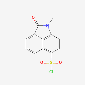molecular formula C12H8ClNO3S B2464164 1-Methyl-2-oxo-1,2-dihydrobenzo[CD]indole-6-sulfonyl chloride CAS No. 220956-42-3