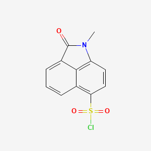 molecular formula C12H8ClNO3S B2464164 1-メチル-2-オキソ-1,2-ジヒドロベンゾ[CD]インドール-6-スルホニルクロリド CAS No. 220956-42-3