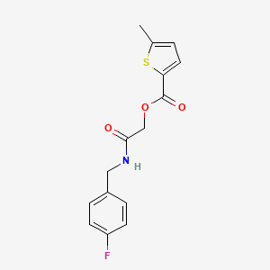 [2-[(4-Fluorophenyl)methylamino]-2-oxoethyl] 5-methylthiophene-2-carboxylate