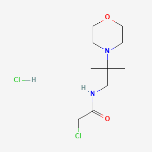 2-chloro-N-(2-methyl-2-morpholin-4-ylpropyl)acetamide hydrochloride