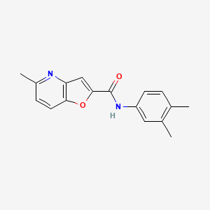 molecular formula C17H16N2O2 B2464185 N-(3,4-二甲苯基)-5-甲基呋喃[3,2-b]吡啶-2-甲酰胺 CAS No. 941969-51-3