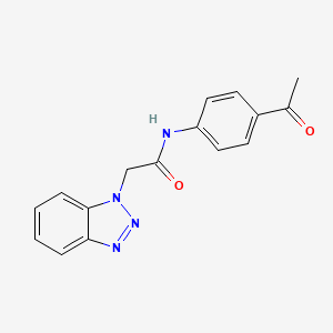 N-(4-acetylphenyl)-2-benzotriazolylacetamide