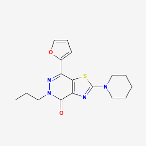 7-(furan-2-yl)-2-(piperidin-1-yl)-5-propylthiazolo[4,5-d]pyridazin-4(5H)-one