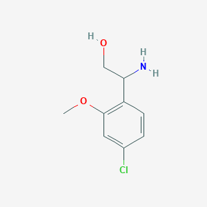 2-Amino-2-(4-chloro-2-methoxyphenyl)ethanol