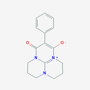 molecular formula C16H17N3O2 B246420 4-Oxo-3-phenyl-5,9-diaza-1-azoniatricyclo[7.3.1.05,13]trideca-1(13),2-dien-2-olate 