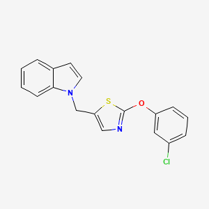 1-{[2-(3-chlorophenoxy)-1,3-thiazol-5-yl]methyl}-1H-indole