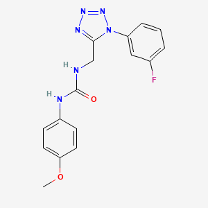 1-((1-(3-fluorophenyl)-1H-tetrazol-5-yl)methyl)-3-(4-methoxyphenyl)urea
