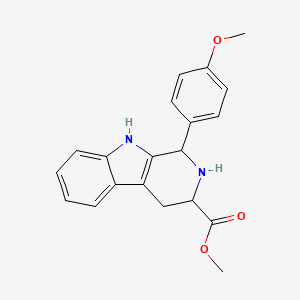 methyl 1-(4-methoxyphenyl)-2,3,4,9-tetrahydro-1H-beta-carboline-3-carboxylate