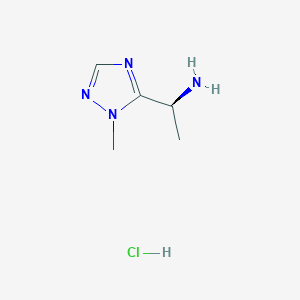 (1S)-1-(2-Methyl-1,2,4-triazol-3-yl)ethanamine;hydrochloride
