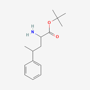 molecular formula C15H23NO2 B2464225 Tert-butyl 2-amino-4-phenylpentanoate CAS No. 2287267-25-6