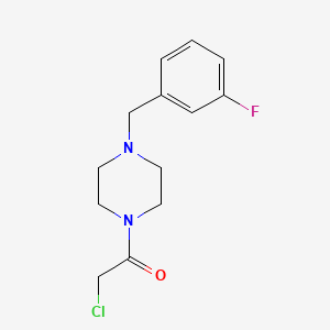 2-Chloro-1-{4-[(3-fluorophenyl)methyl]piperazinyl}ethan-1-one