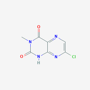 molecular formula C7H5ClN4O2 B246424 7-chloro-3-methyl-2,4(1H,3H)-pteridinedione 