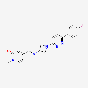 4-[({1-[6-(4-Fluorophenyl)pyridazin-3-yl]azetidin-3-yl}(methyl)amino)methyl]-1-methyl-1,2-dihydropyridin-2-one