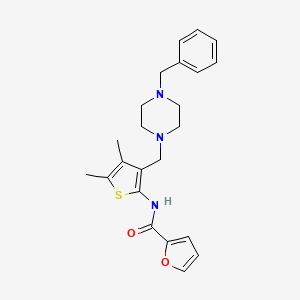 N-(3-((4-benzylpiperazin-1-yl)methyl)-4,5-dimethylthiophen-2-yl)furan-2-carboxamide