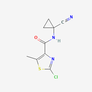 2-chloro-N-(1-cyanocyclopropyl)-5-methyl-1,3-thiazole-4-carboxamide