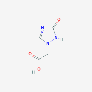 molecular formula C4H5N3O3 B2464301 (3-hydroxy-1H-1,2,4-triazol-1-yl)acetic acid CAS No. 1674389-78-6