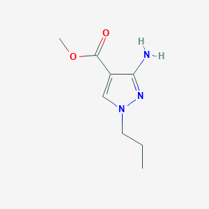 molecular formula C8H13N3O2 B2464304 Methyl 3-amino-1-propyl-1H-pyrazole-4-carboxylate CAS No. 1795274-05-3