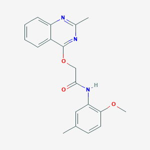 N-(2-methoxy-5-methylphenyl)-2-((2-methylquinazolin-4-yl)oxy)acetamide