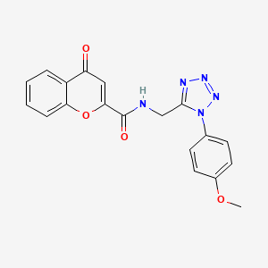 N-((1-(4-methoxyphenyl)-1H-tetrazol-5-yl)methyl)-4-oxo-4H-chromene-2-carboxamide