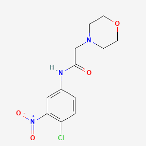 N-(4-chloro-3-nitrophenyl)-2-morpholinoacetamide