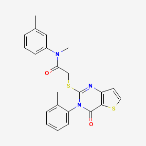 N-methyl-N-(3-methylphenyl)-2-{[3-(2-methylphenyl)-4-oxo-3,4-dihydrothieno[3,2-d]pyrimidin-2-yl]sulfanyl}acetamide