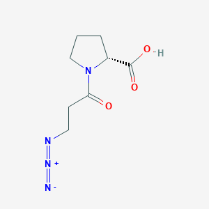 (2R)-1-(3-Azidopropanoyl)pyrrolidine-2-carboxylic acid