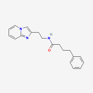 molecular formula C19H21N3O B2464329 N-(2-咪唑并[1,2-a]吡啶-2-基乙基)-4-苯基丁酰胺 CAS No. 868977-68-8