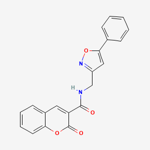 2-oxo-N-((5-phenylisoxazol-3-yl)methyl)-2H-chromene-3-carboxamide