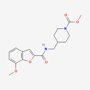 Methyl 4-((7-methoxybenzofuran-2-carboxamido)methyl)piperidine-1-carboxylate
