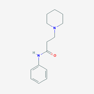 molecular formula C14H20N2O B246436 N-phenyl-3-(1-piperidinyl)propanamide 
