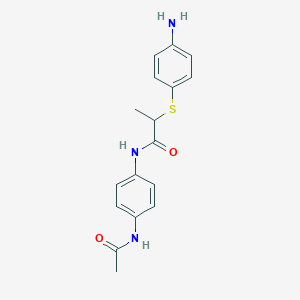 N-[4-(Acetylamino)phenyl]-2-[(4-aminophenyl)thio]-propanamide