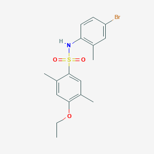 N-(4-bromo-2-methylphenyl)-4-ethoxy-2,5-dimethylbenzene-1-sulfonamide