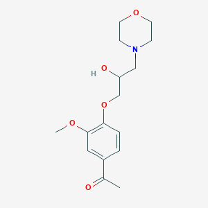 1-(4-(2-Hydroxy-3-morpholinopropoxy)-3-methoxyphenyl)ethanone