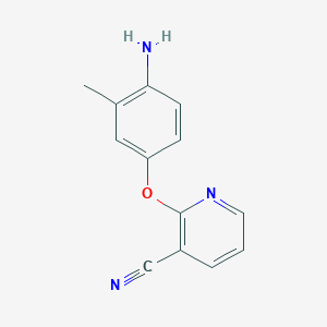 molecular formula C13H11N3O B2464406 2-(4-Amino-3-methylphenoxy)pyridine-3-carbonitrile CAS No. 926242-17-3