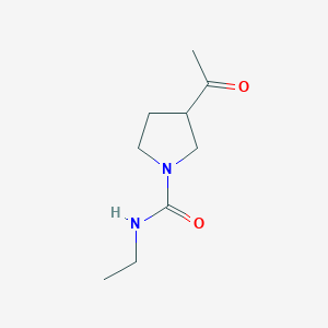 3-acetyl-N-ethylpyrrolidine-1-carboxamide