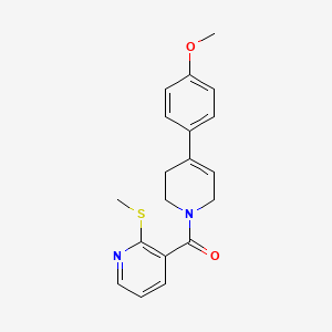 3-[4-(4-Methoxyphenyl)-1,2,3,6-tetrahydropyridine-1-carbonyl]-2-(methylsulfanyl)pyridine