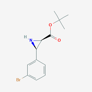 Tert-butyl (2R,3R)-3-(3-bromophenyl)aziridine-2-carboxylate