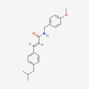 (E)-3-(4-isobutylphenyl)-N-(4-methoxybenzyl)-2-propenamide