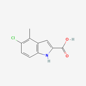 molecular formula C10H8ClNO2 B2464490 5-chloro-4-methyl-1H-indole-2-carboxylic acid CAS No. 50536-61-3