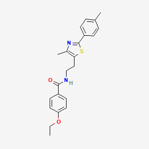 4-ethoxy-N-{2-[4-methyl-2-(4-methylphenyl)-1,3-thiazol-5-yl]ethyl}benzamide